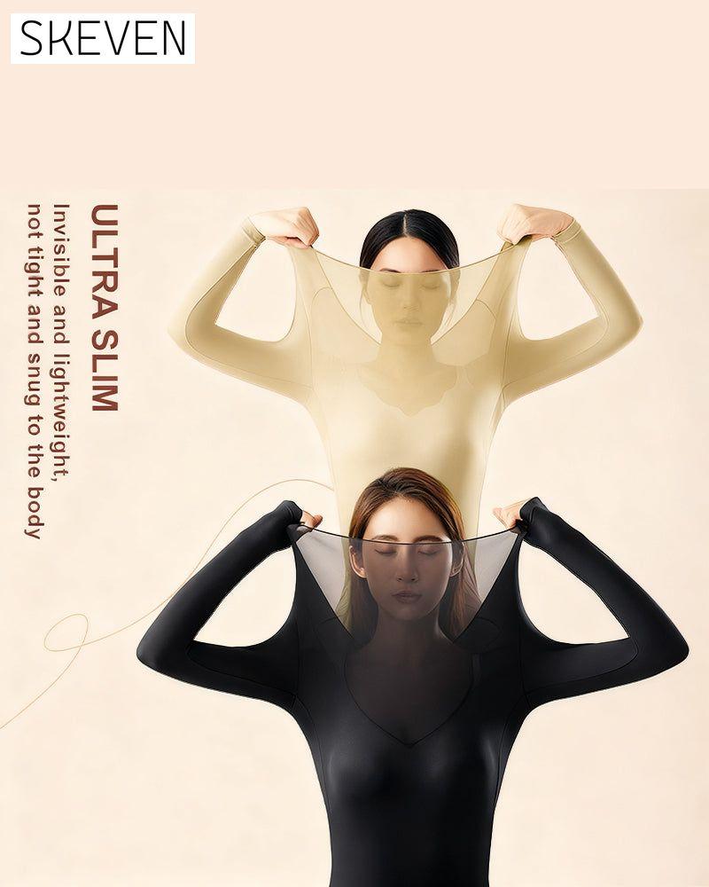Sous-vêtements thermiques ultra-fins et sans coutures pour femmes