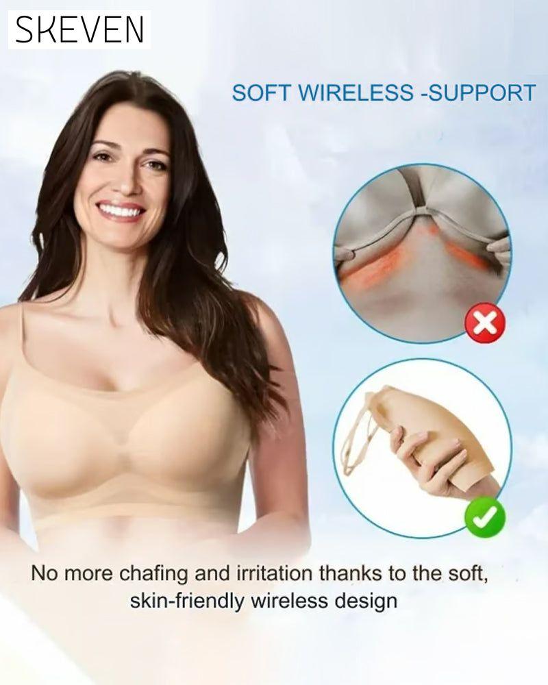Soutien-gorge ultra-fin, sans coutures, en soie glacée, ultra confortable.