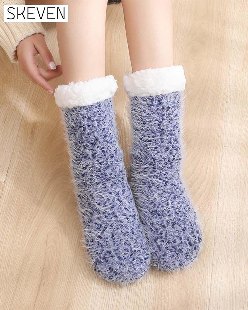 Cozy Lounge Slipper Socks with Grippers