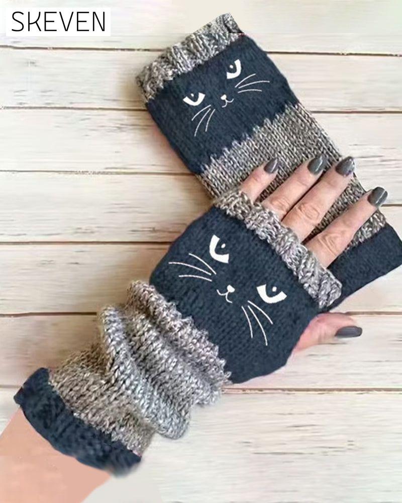 Fingerlose Katzenhandschuhe