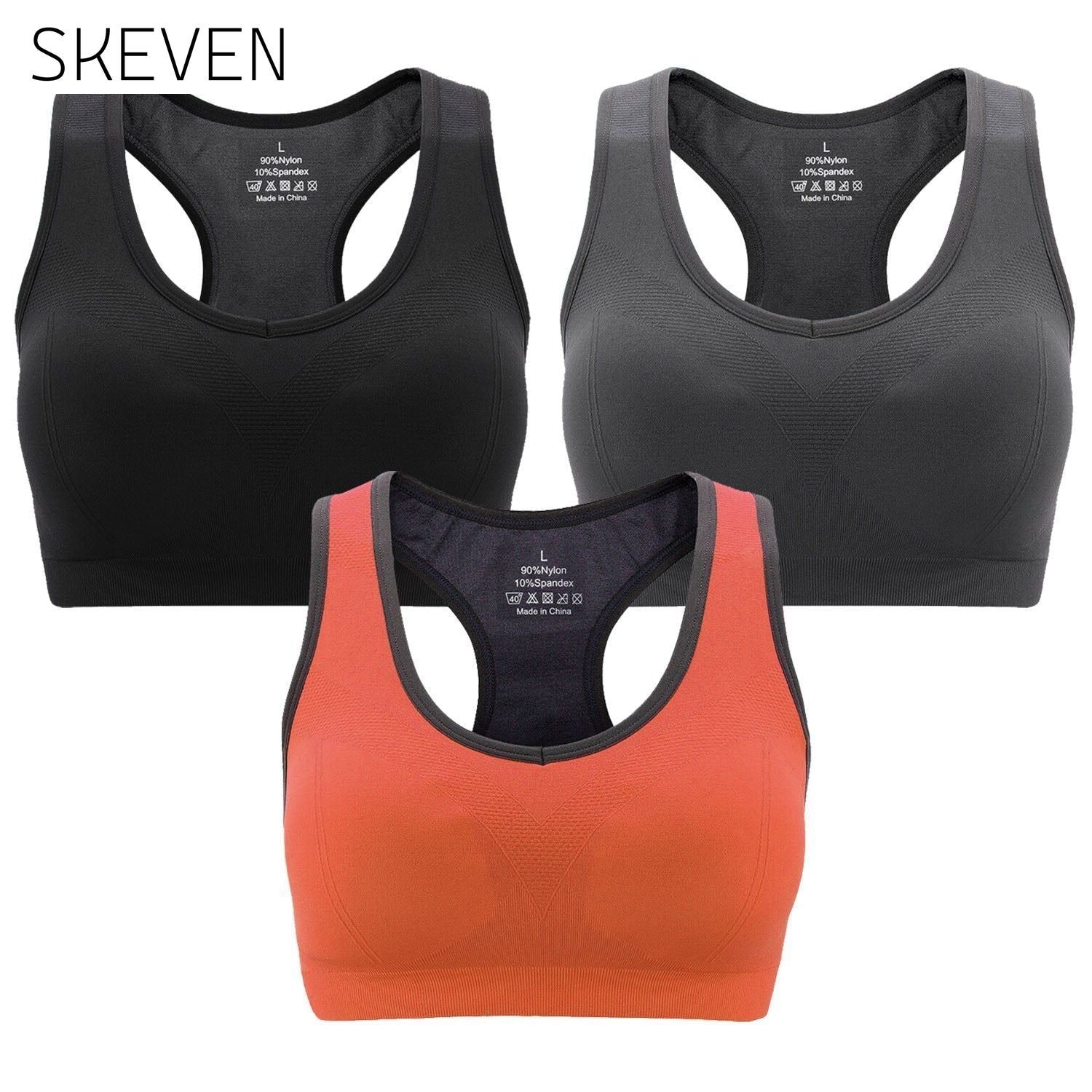 3-Pack: Women Padded Sports Bras B __stock:50 lingerie refund_fee:1200