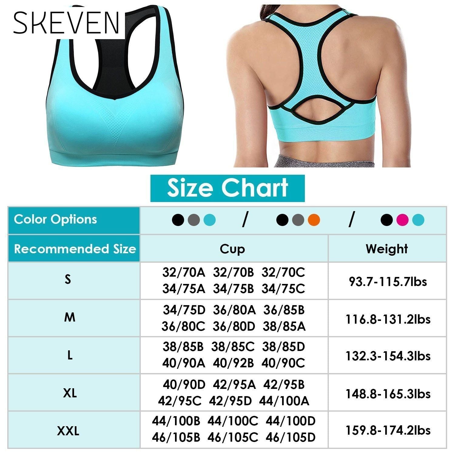 3-Pack: Women Padded Sports Bras __stock:50 lingerie refund_fee:1200