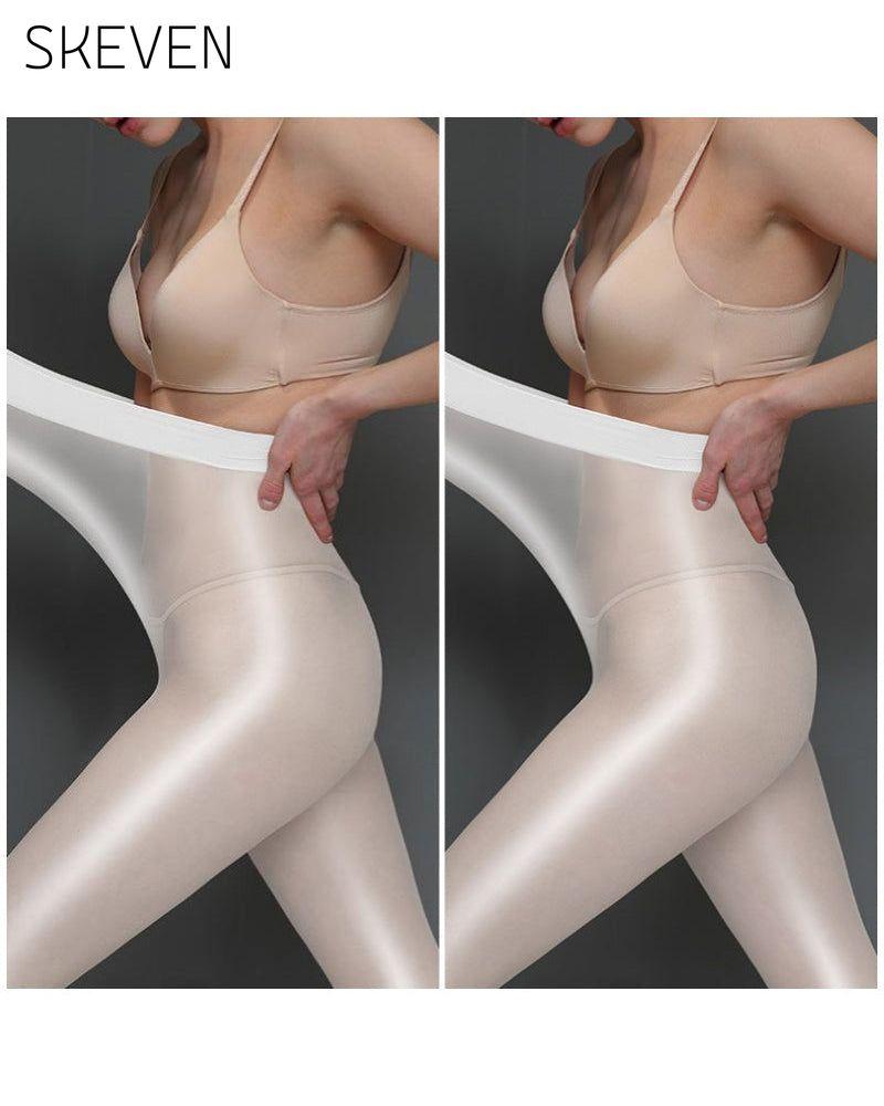 Collants transparents brillants pour femmes