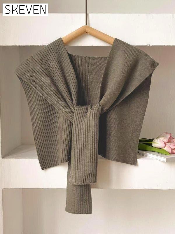Casual Versatile Solid Color Shawl Scarf For Women