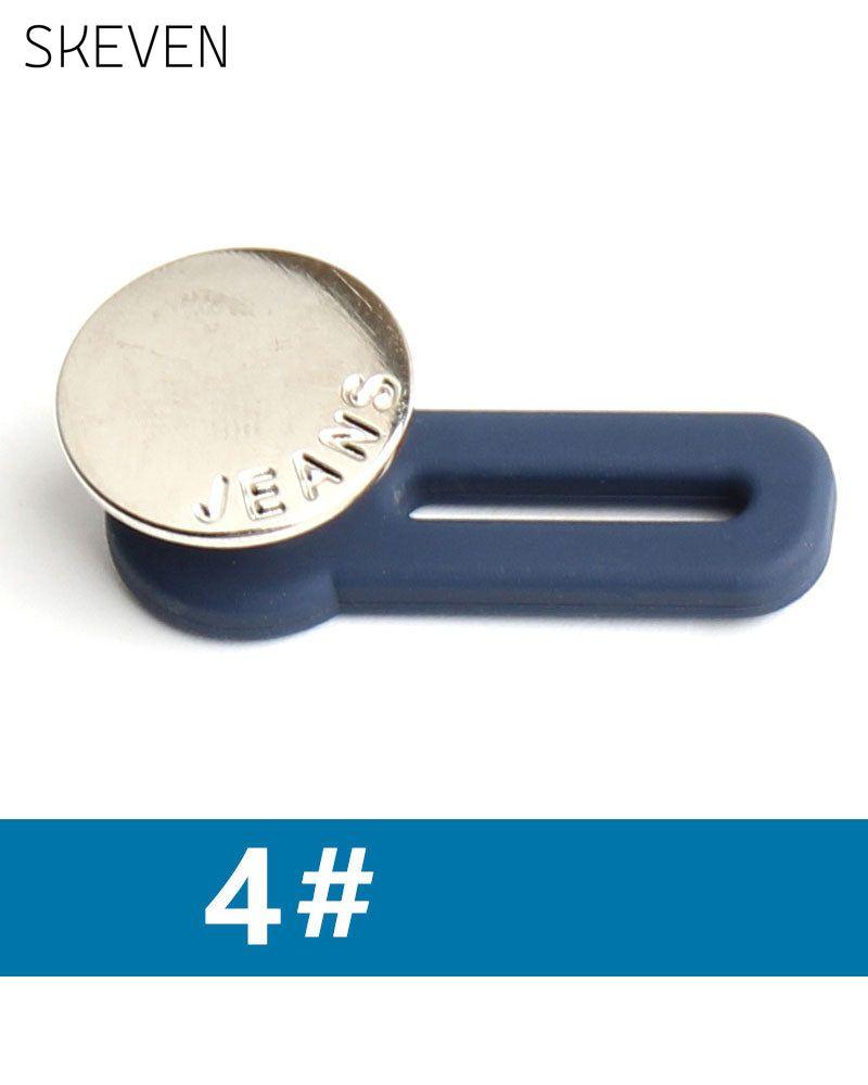 Bouton d'extension de taille en métal à ressort pour jeans