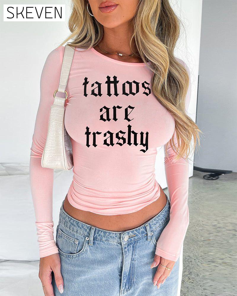 Tight-Fitting Long-Sleeved T-Shirt