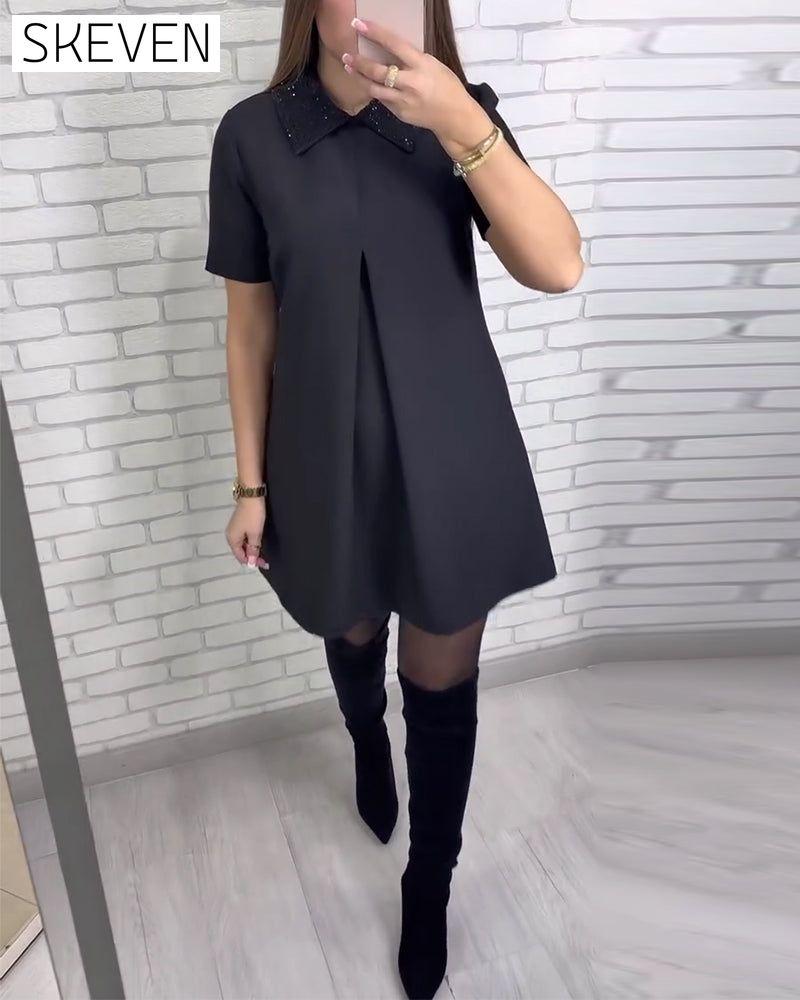 Robe à col Claudine tendance