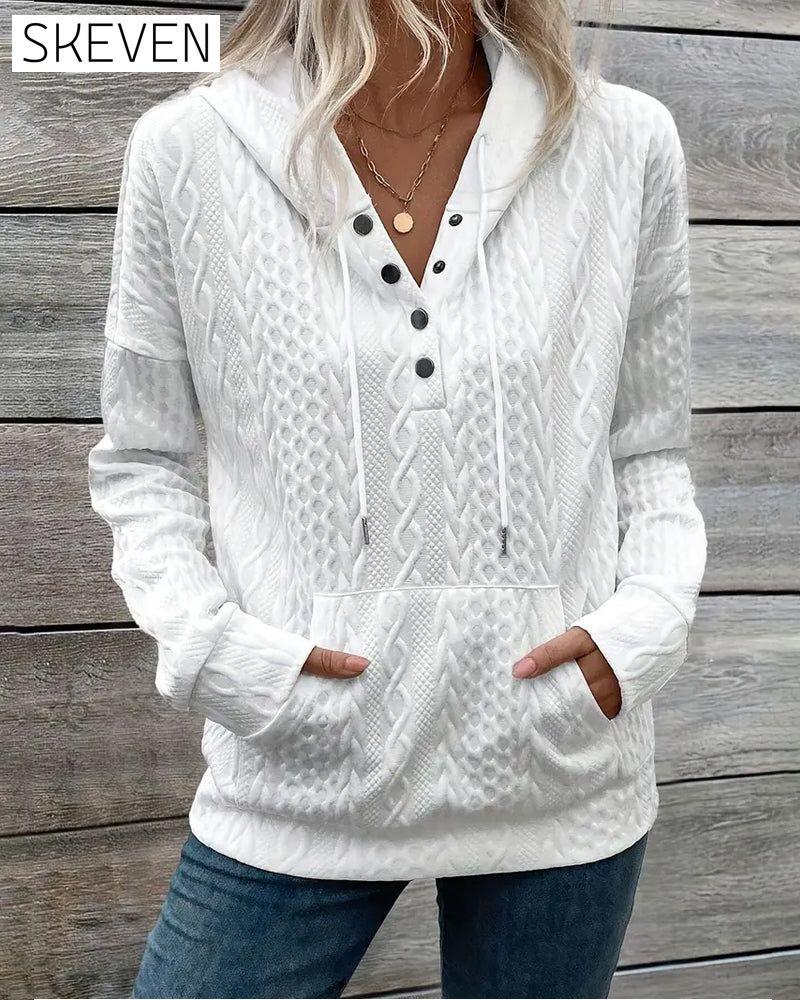 Hooded Drawstring Hoodie