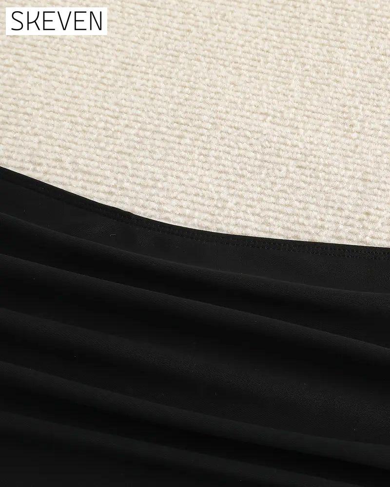 Pleated Solid High Waist Swimwear Bottom