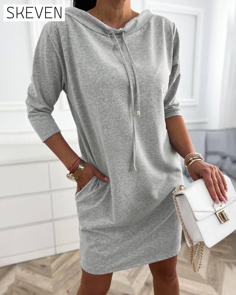 Robe à capuche décontractée
