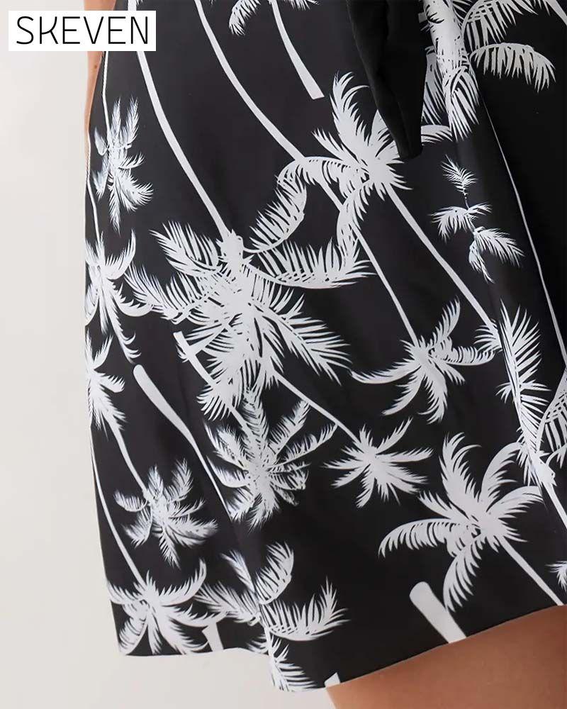 Lace-Up Vest-Style Four-Piece Swimdress