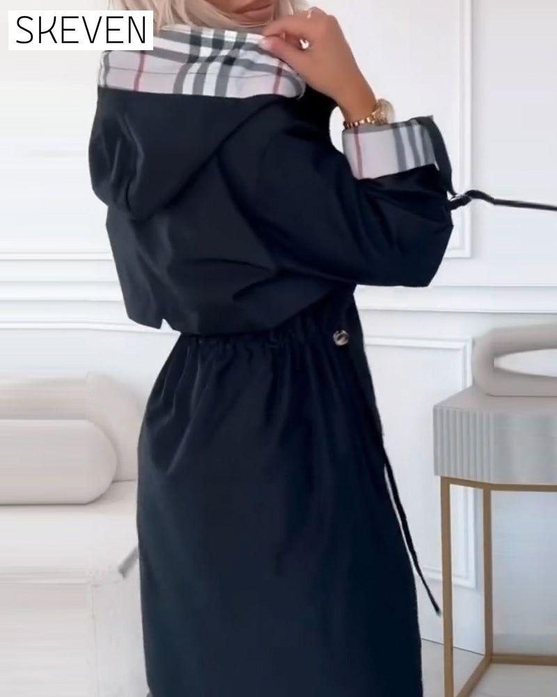 Hooded Jacket Trench Coat