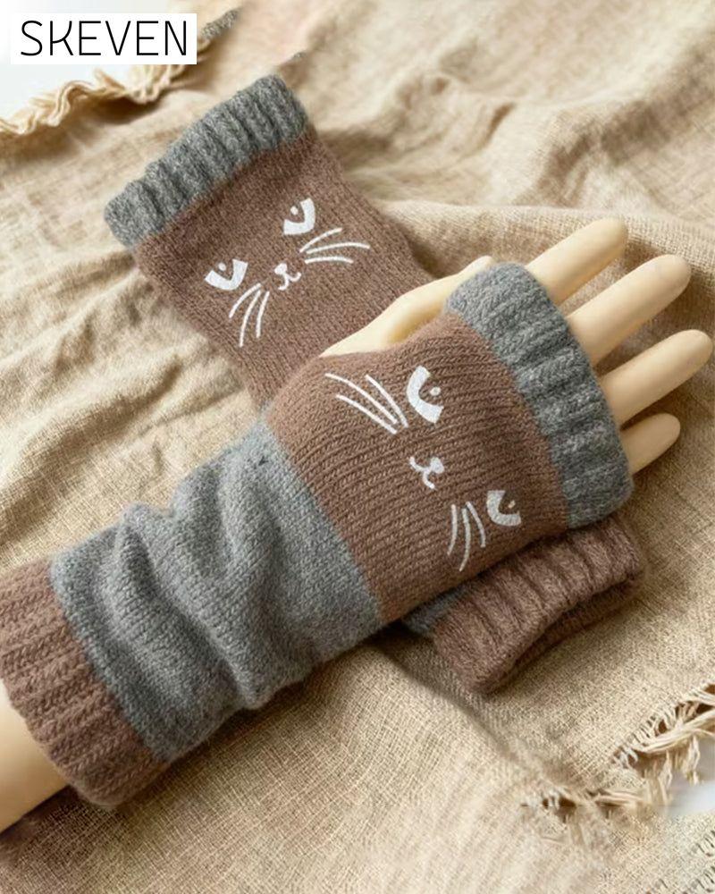 Fingerlose Katzenhandschuhe