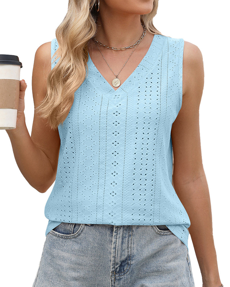 Casual Solid Color Tank Top