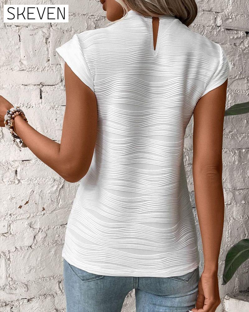Women's half turtleneck solid blouses