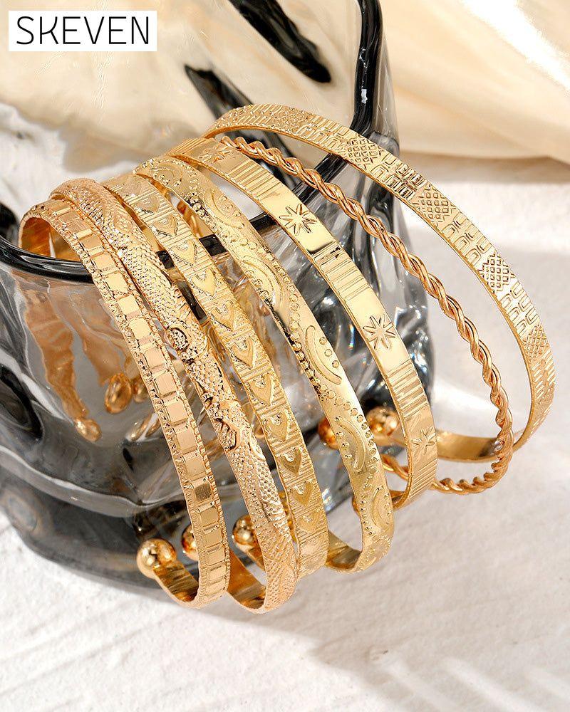 Hexagram bracelet 7-piece set