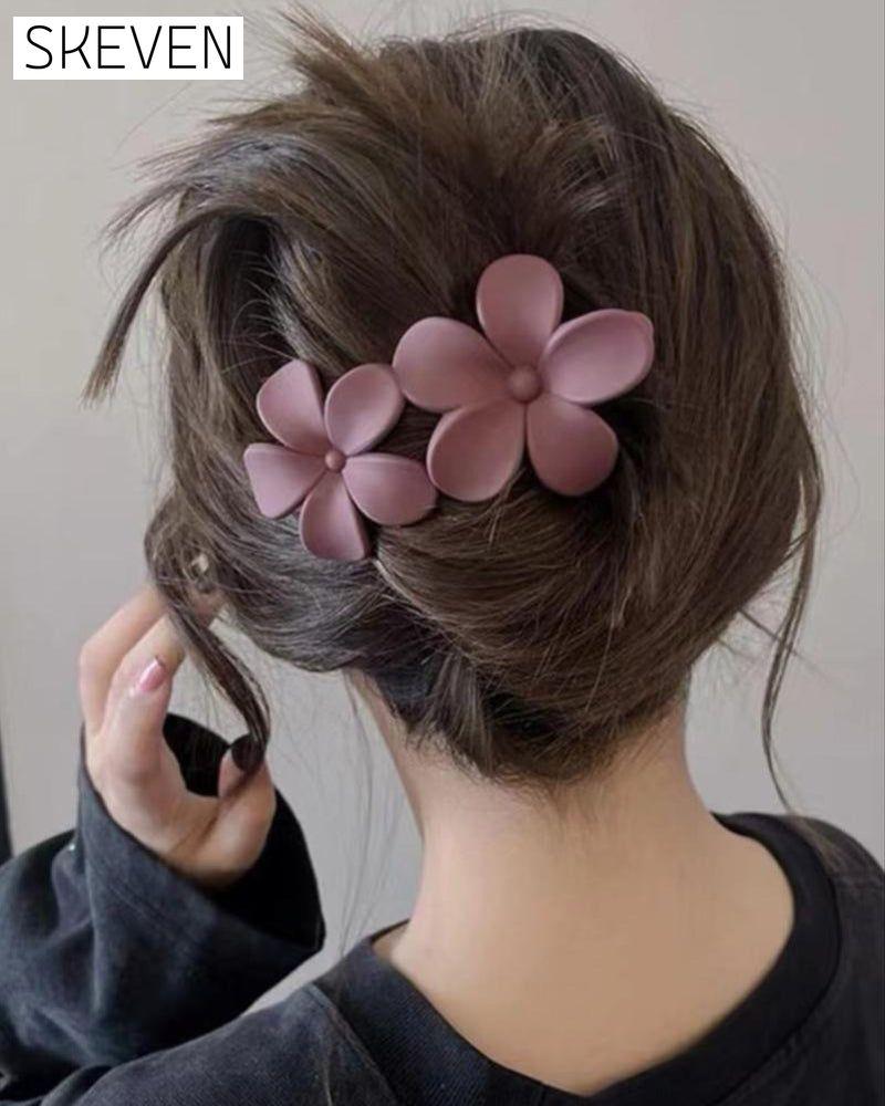 Girls‘ Floral Back Hair Clips