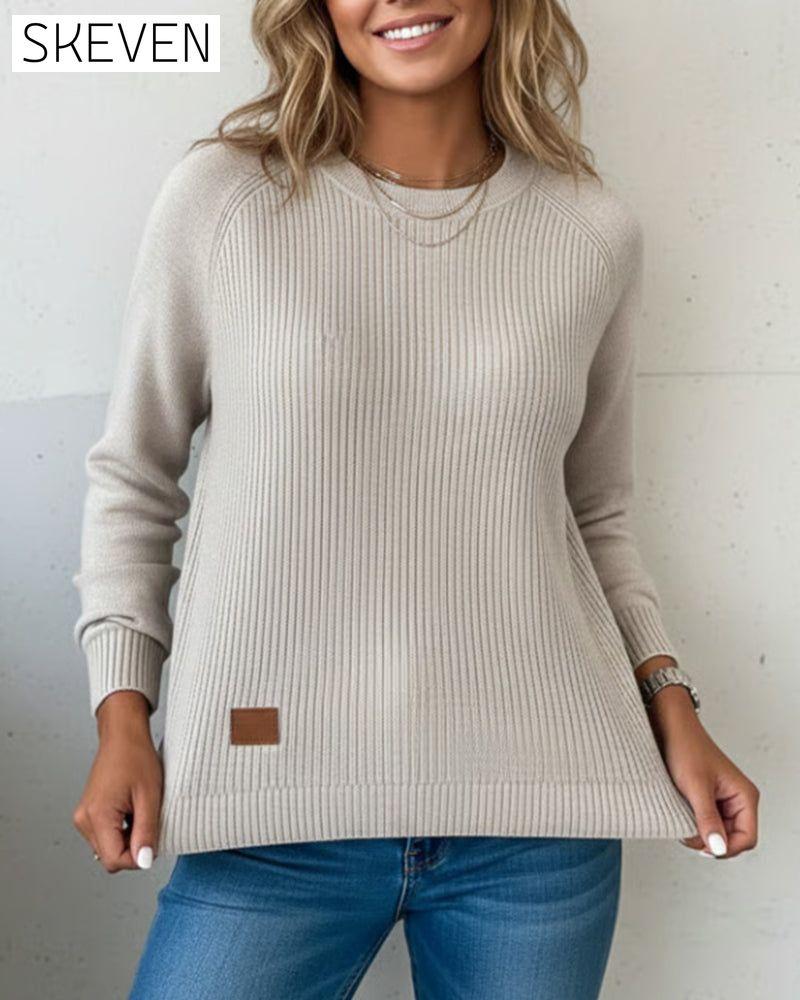 Pull à col rond tendance