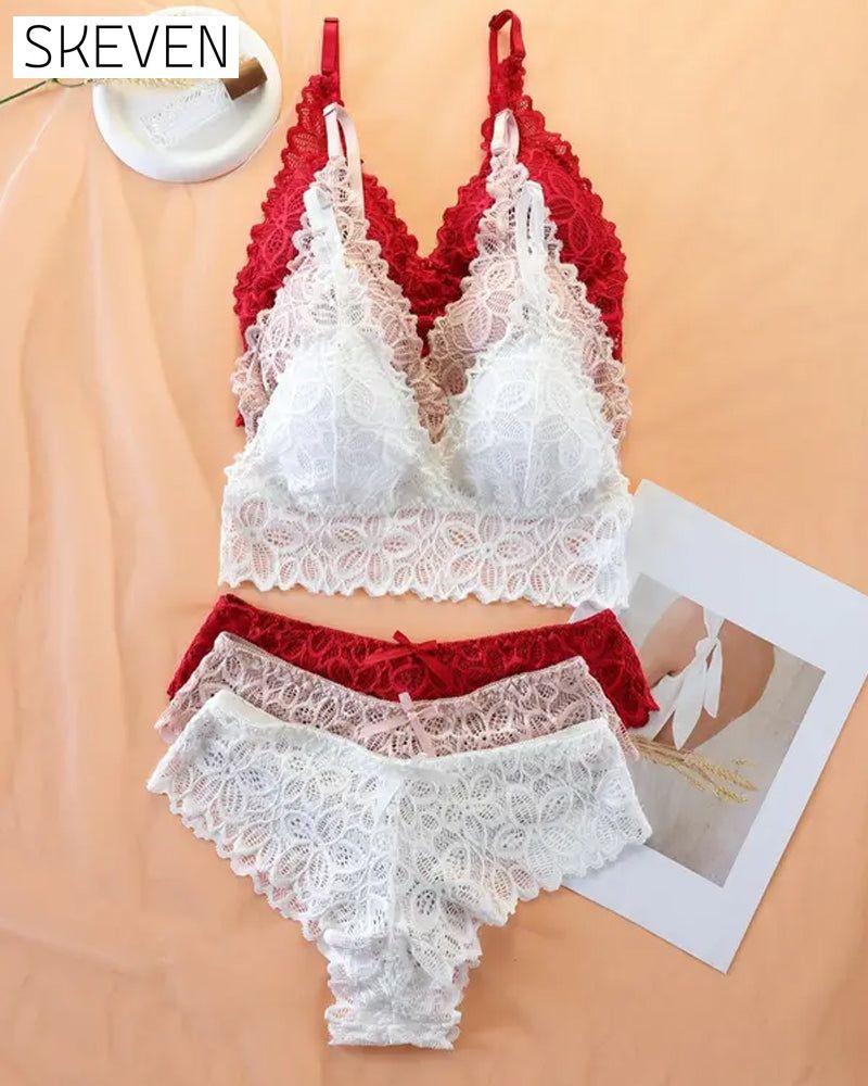 Women's Lace Romantic Underwear Set