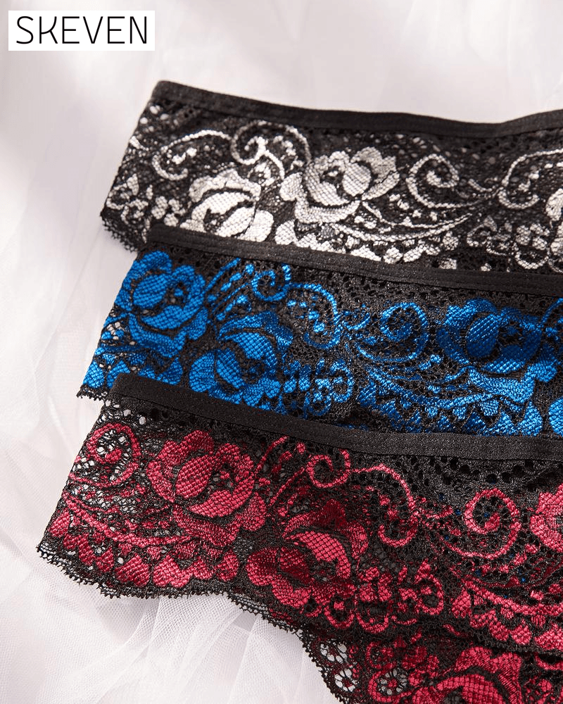 Culotte en dentelle douce, confortable et respirante pour femme, idéale en toutes saisons
