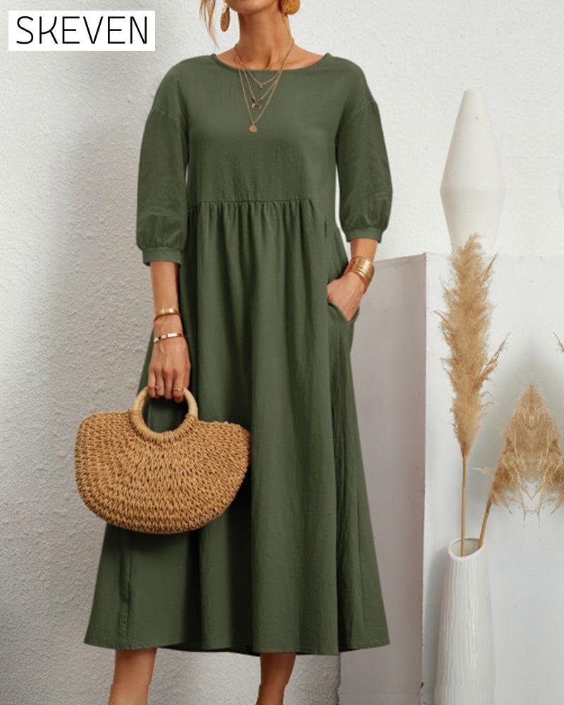 robe en coton et lin