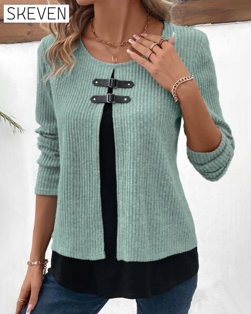 Lagenlook-Langarmtops