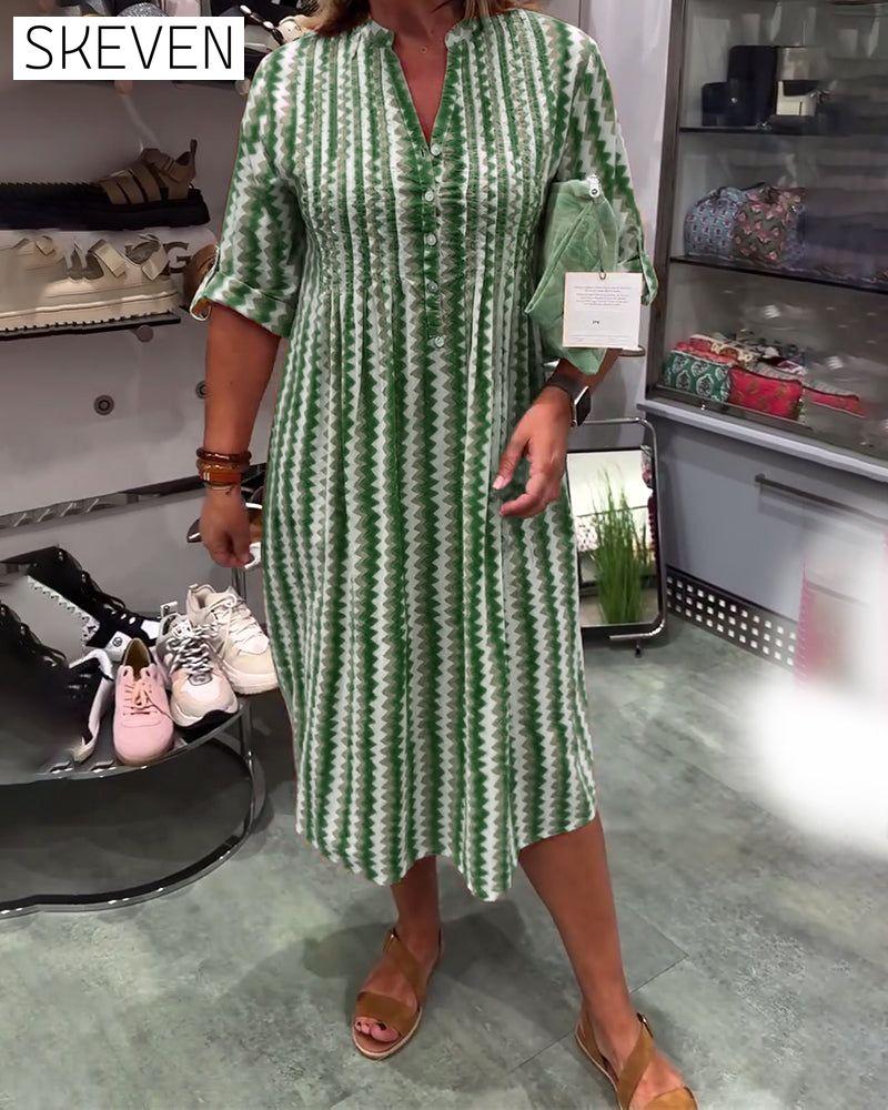 Robe à imprimé vagues