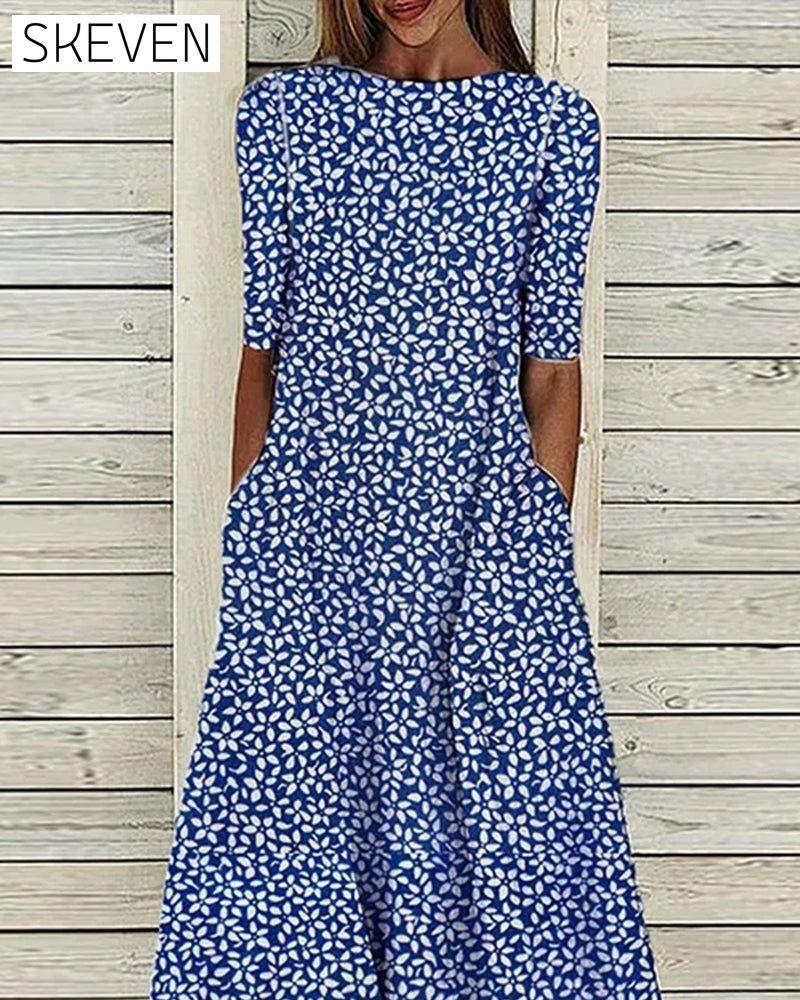 Floral print pockets dress 23BF Casual Dresses Clothes Dresses Spring Summer