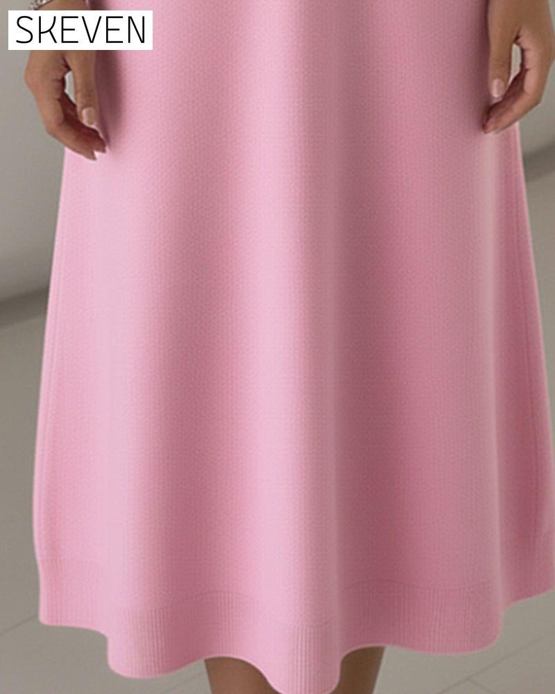 Robe à revers boutonnée tendance