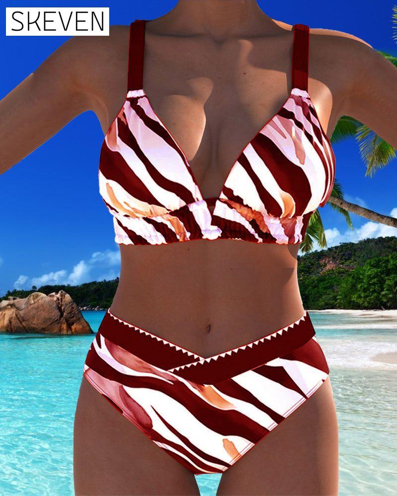 Maillot de bain deux pièces sexy style soutien-gorge