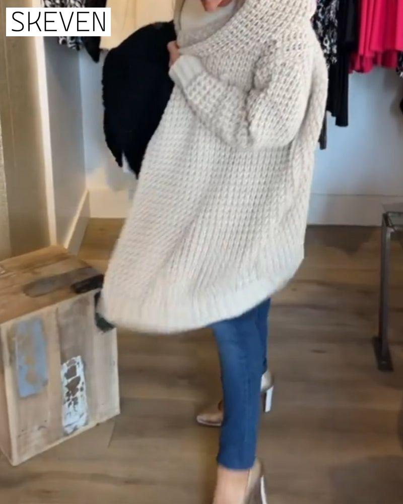 Solid colour cardigan