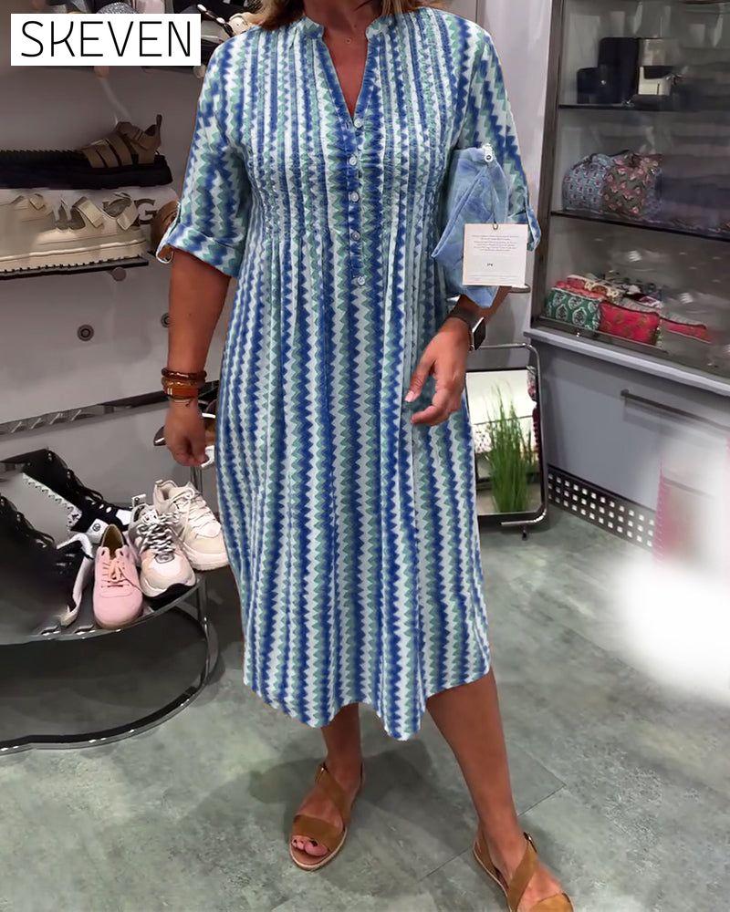 Robe à imprimé vagues