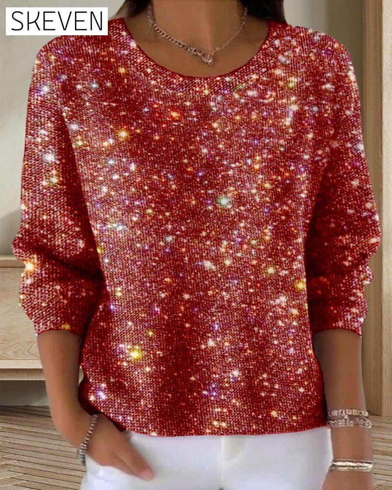 Casual Crew Neck Sweatshirt