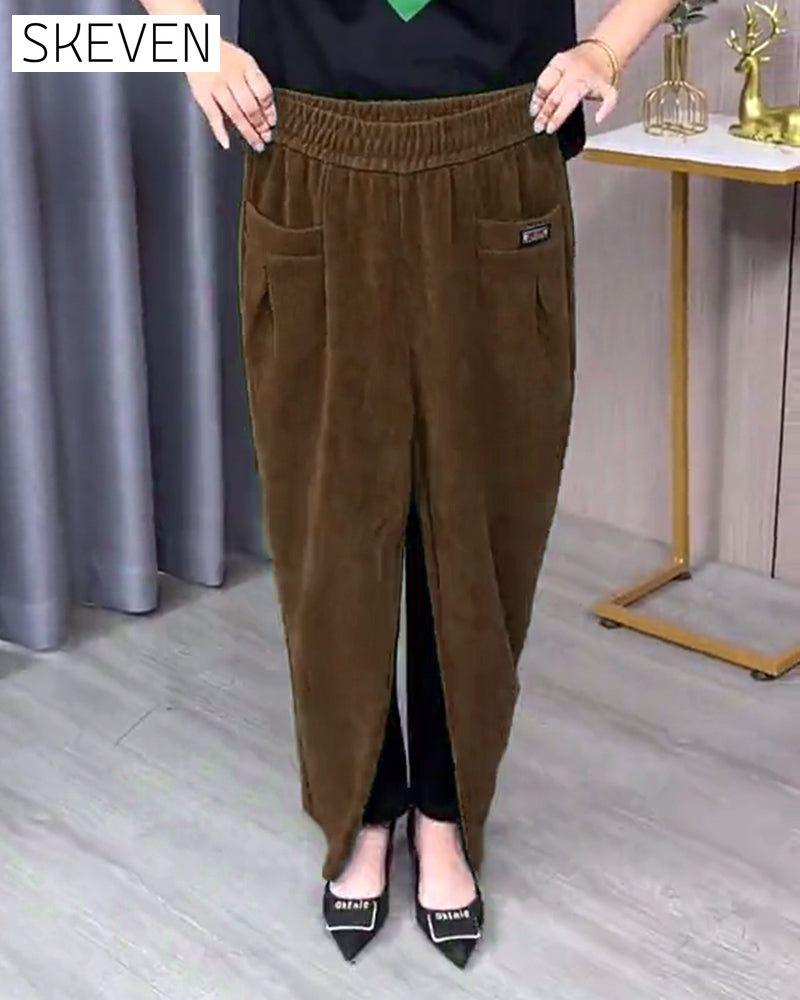 Solid Color Stretch Skinny Pants