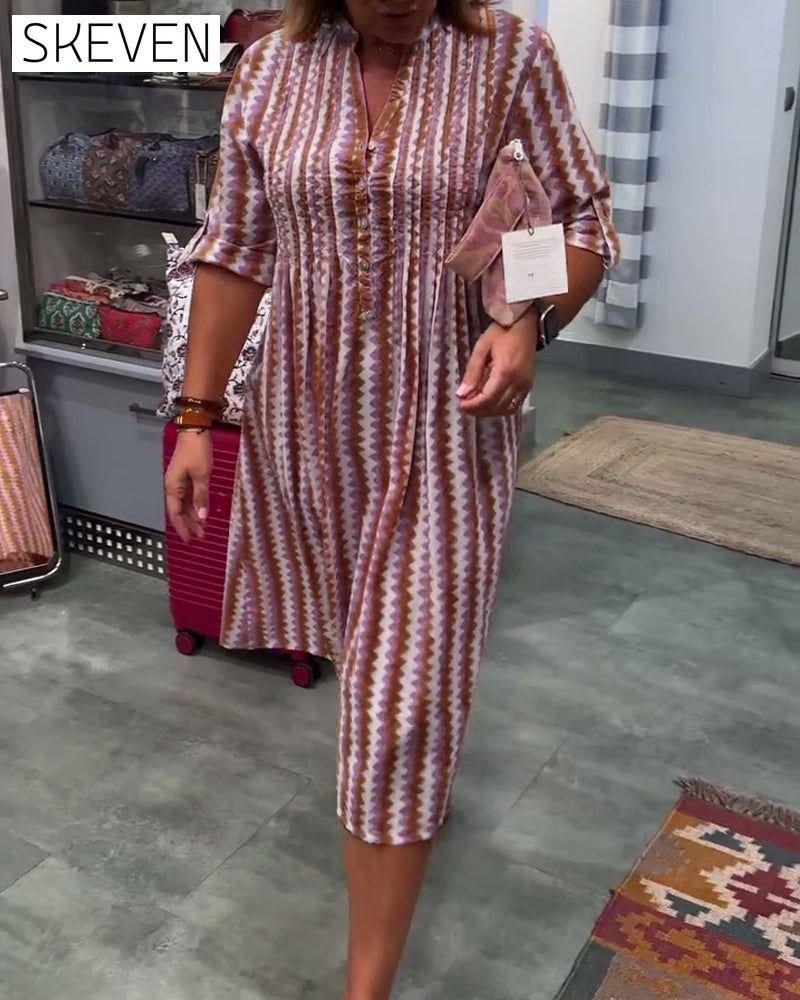 Robe à imprimé vagues