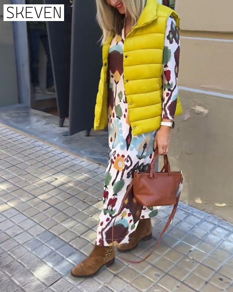 Elegant high-end  long-sleeved dress