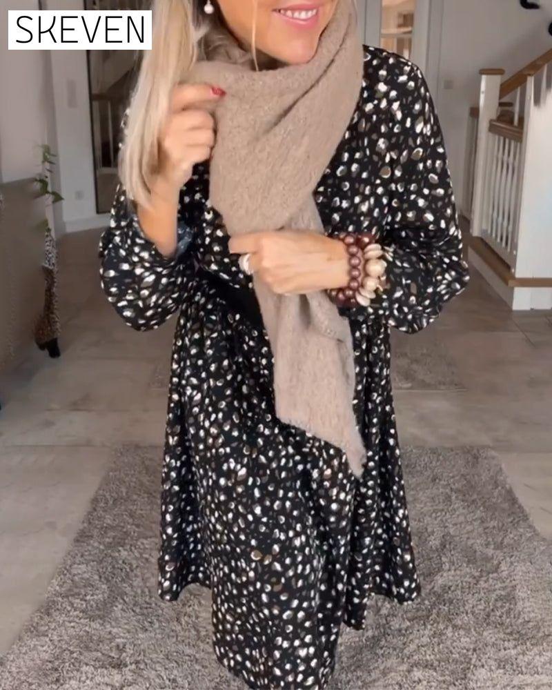 Vintage-Kleid mit Print