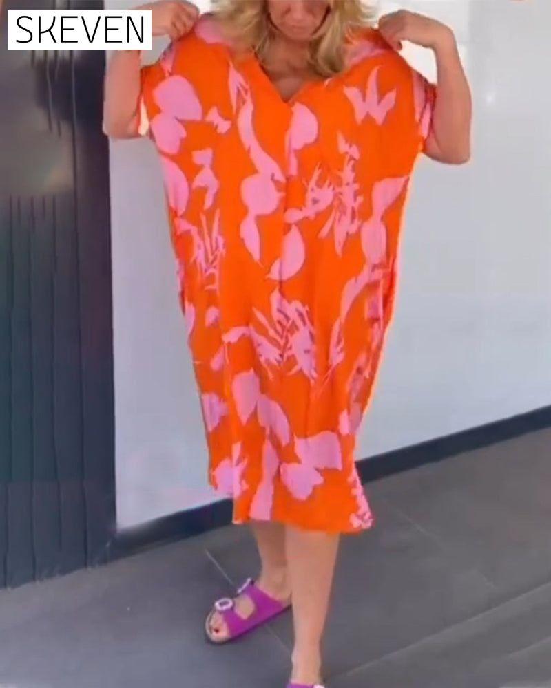 Casual loose printed dress 23BF Casual Dresses Clothes Dresses Spring Summer