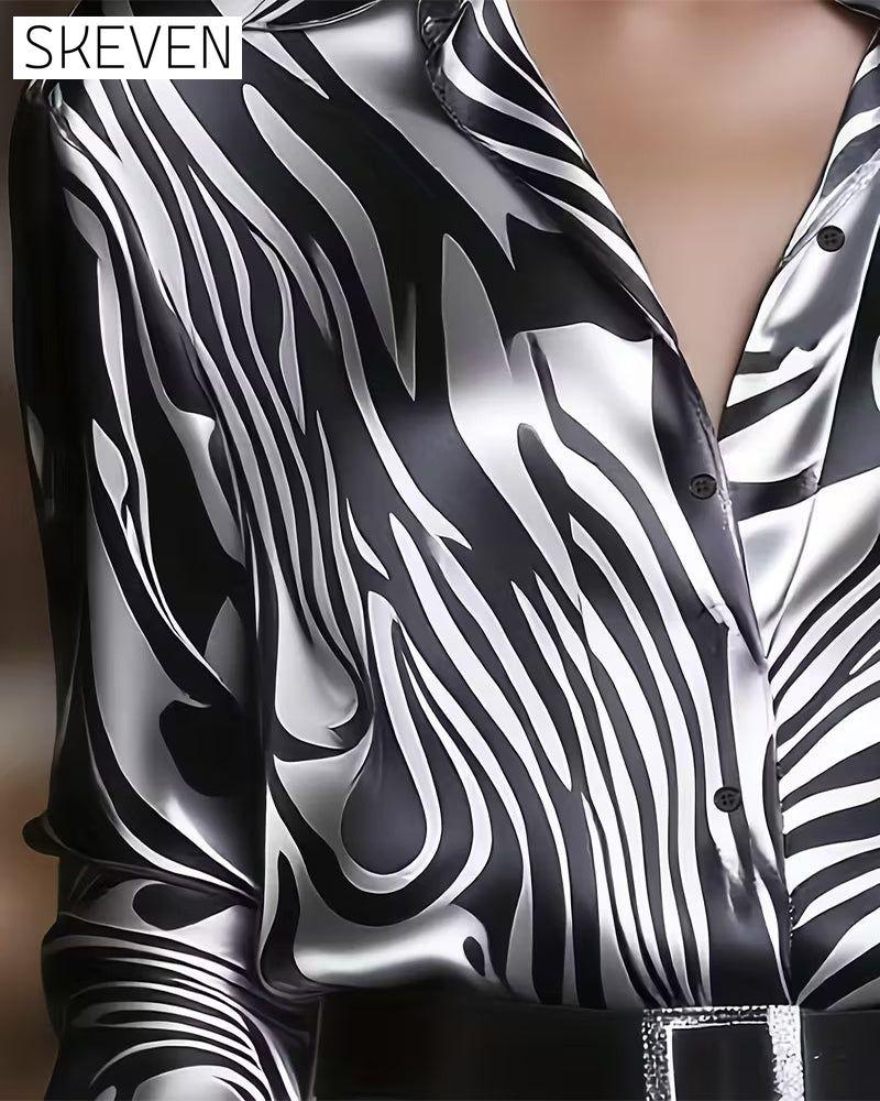 Modisches und elegantes bedrucktes Hemd