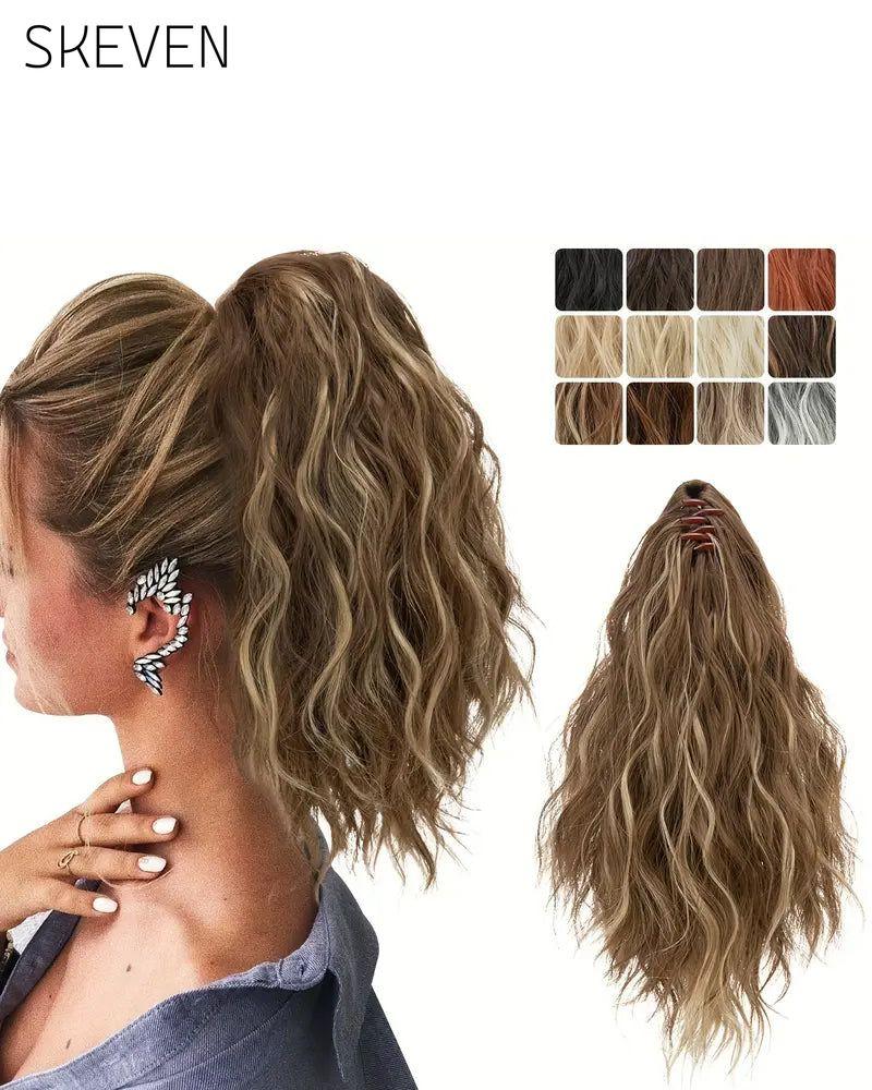 Synthetic Long Wavy Fluffy Ponytail Hairpieces