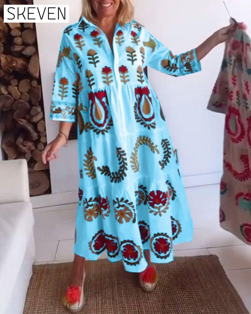 Floral Graphic Print Dress