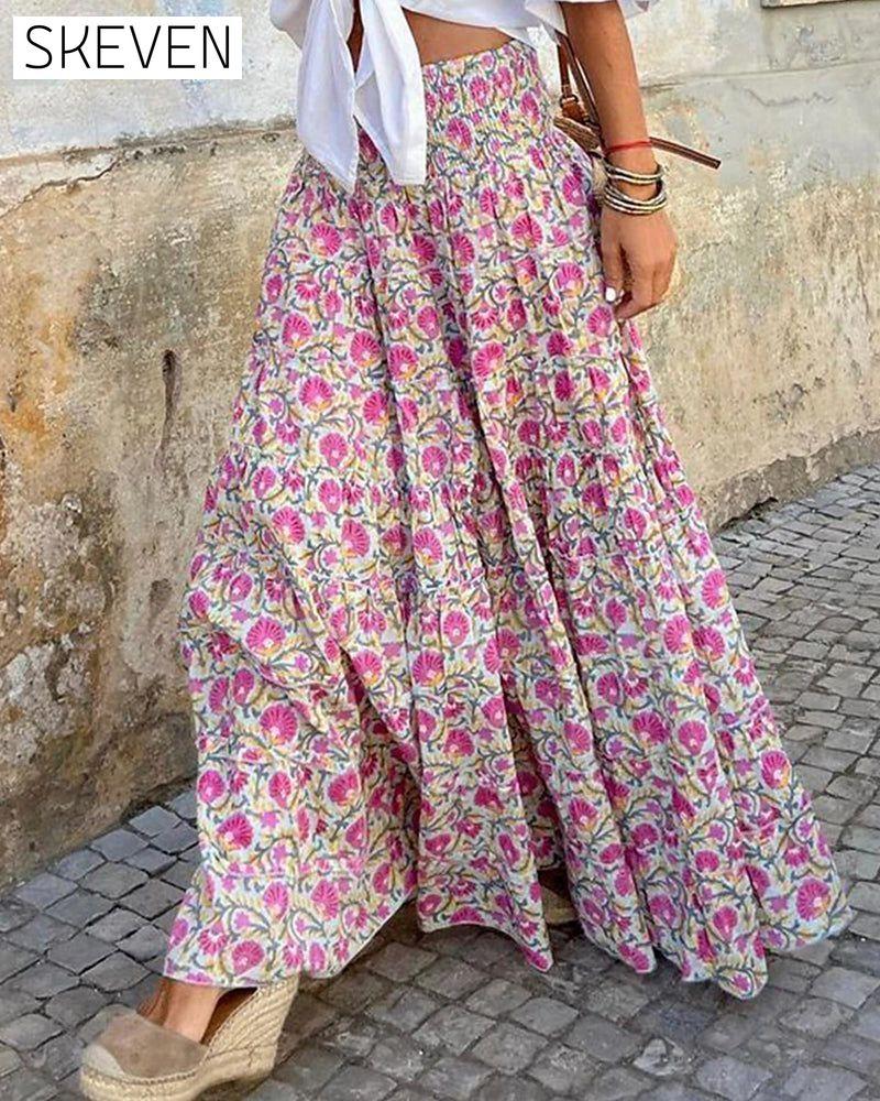 Floral skirt 23BF Casual Dresses Clothes Dress Dresses Summer