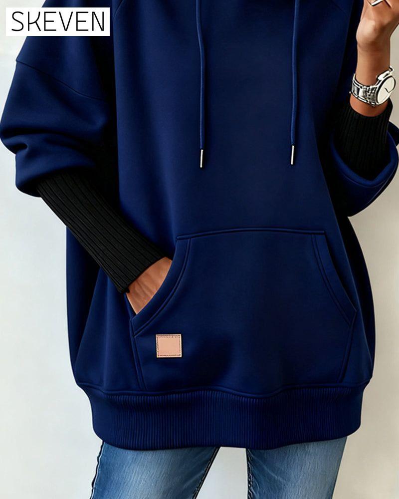 Loose Casual Hooded Sweatshirt