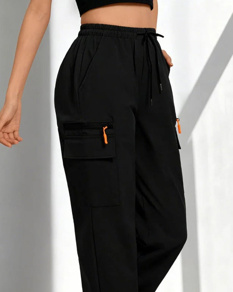 Drawstring Loose Casual Cargo Pants