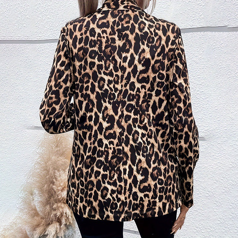 Elegant Lapel Long-sleeve Midi-length Slimming Sexy Blazer