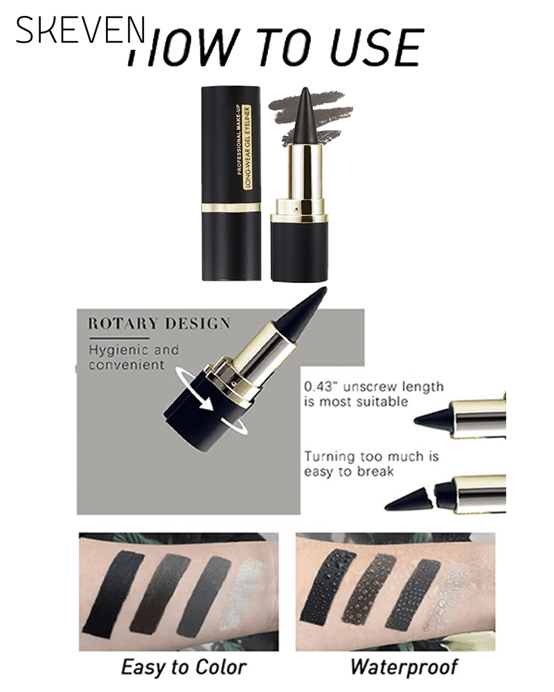 Natürliche, wasserfeste Eyeliner-Creme