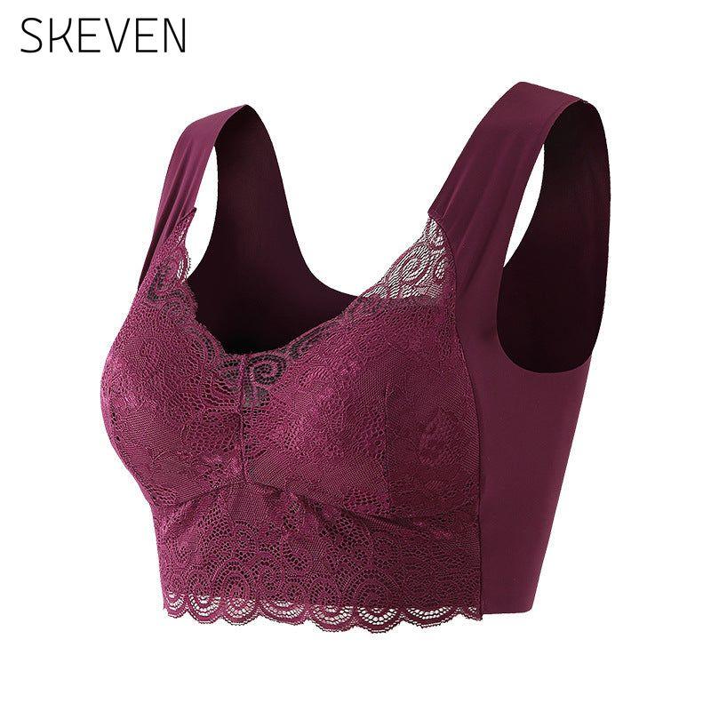 Seamless Push Up Wireless Lace Bra
