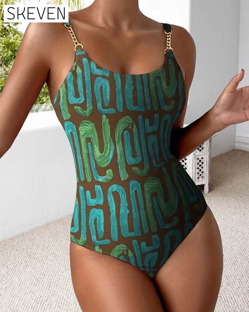 Sexy One-Piece Suspender Swimsuit