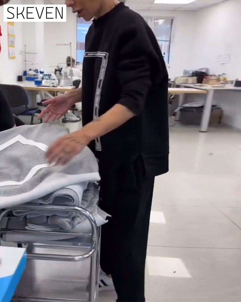 Costume décontracté à col rond