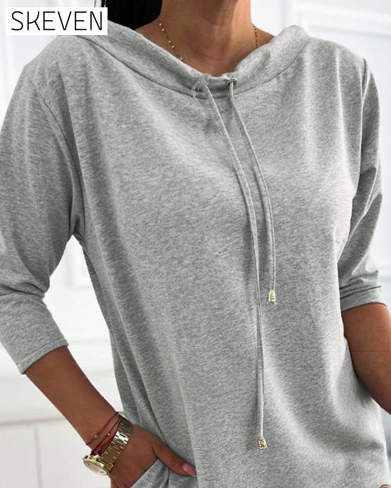 Robe à capuche décontractée